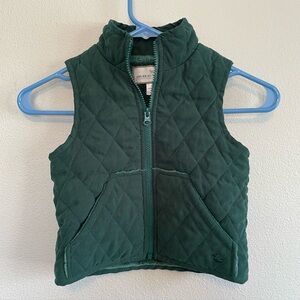 American Widgeon Green Quilted Kids Vest